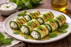 Involtini di zucchine grigliate