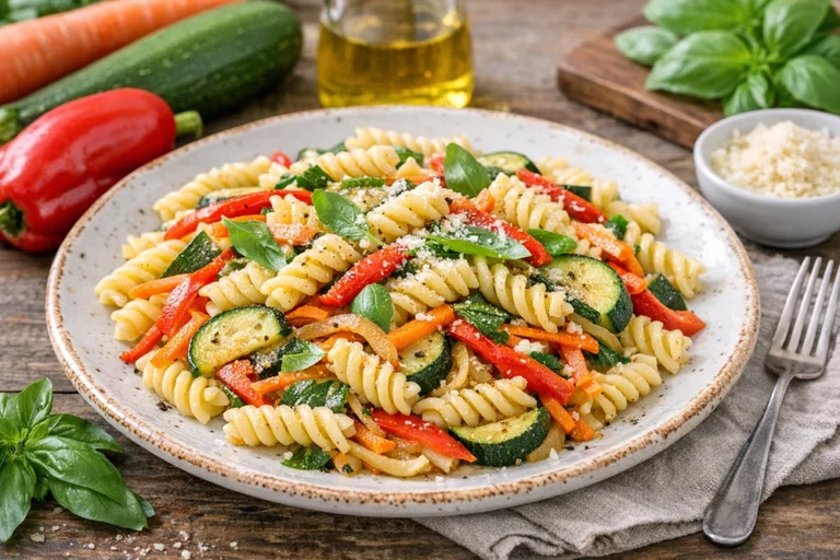 Pasta con verdure dell’orto
