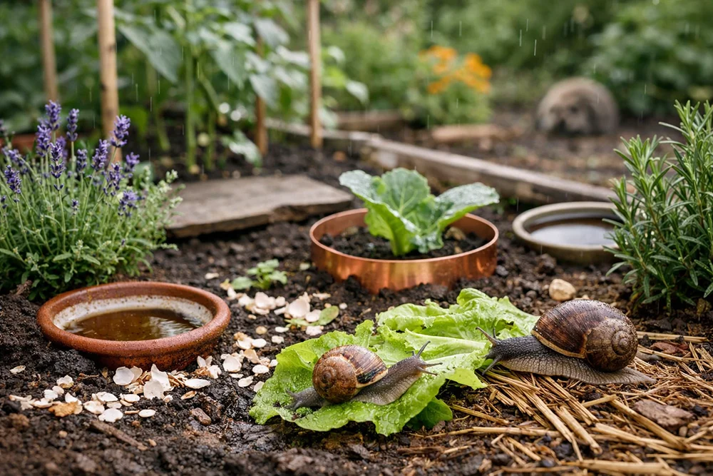 Come evitare le lumache nell’orto