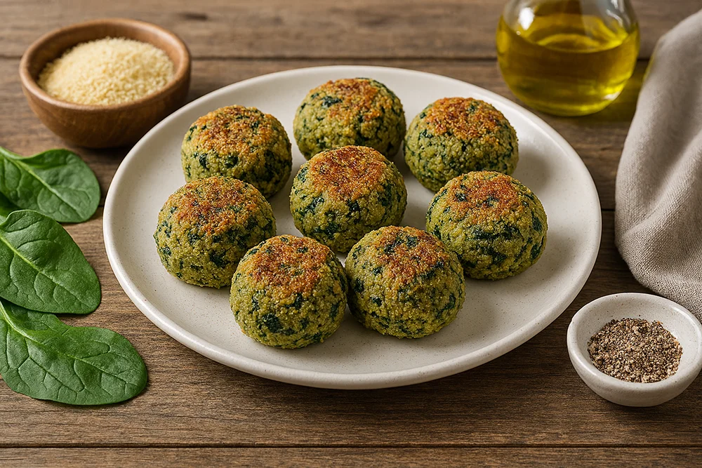 Polpette di ceci e spinaci