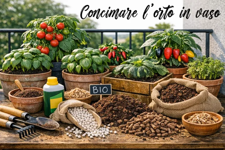Concimare l’orto in vaso