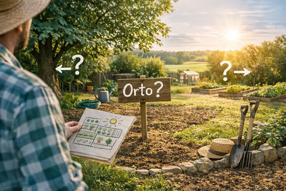 Scegliere il luogo per fare un orto