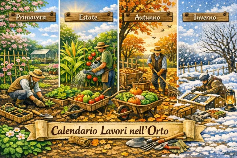 calendario lavori nell'orto