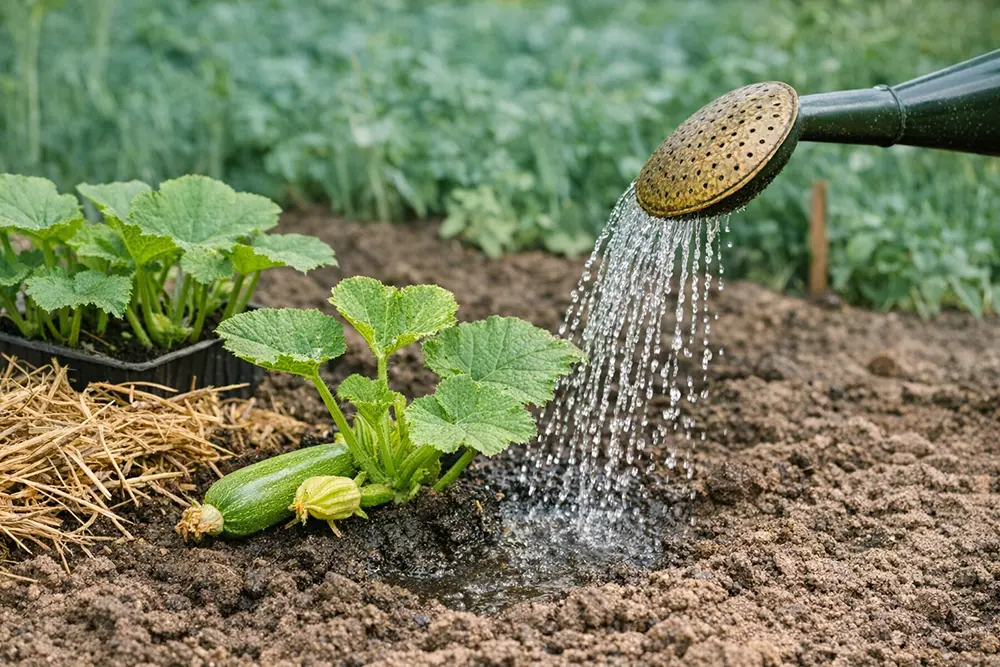 irrigazione delle zucchine