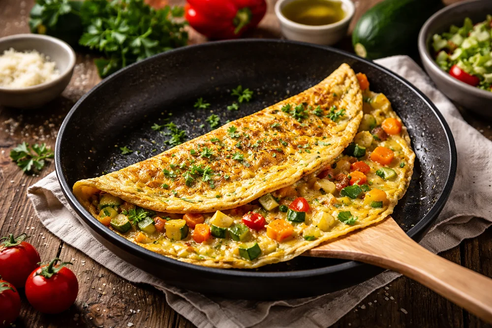 omelette di verdure