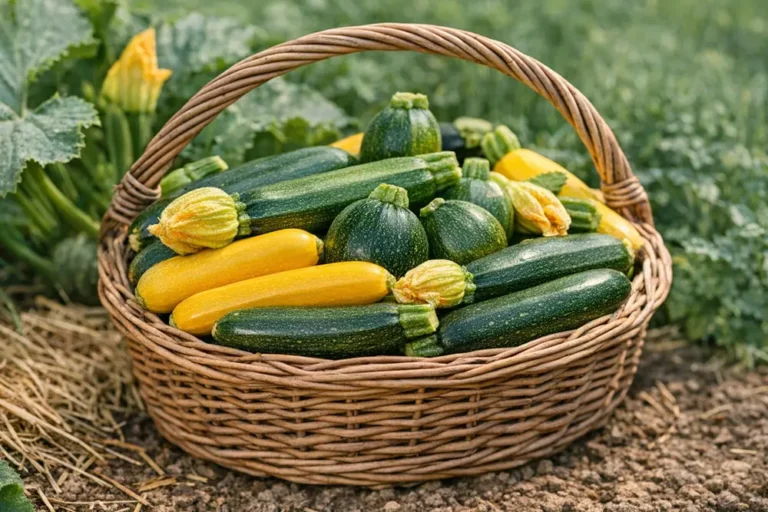 raccolta delle zucchine