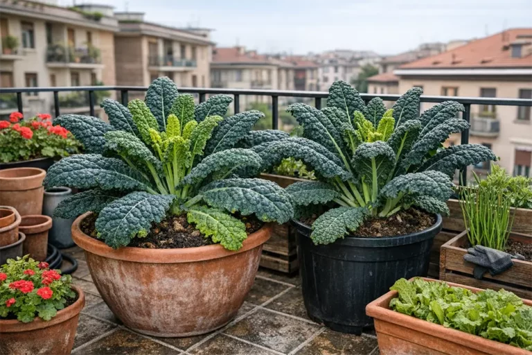 Cavolo nero in vaso