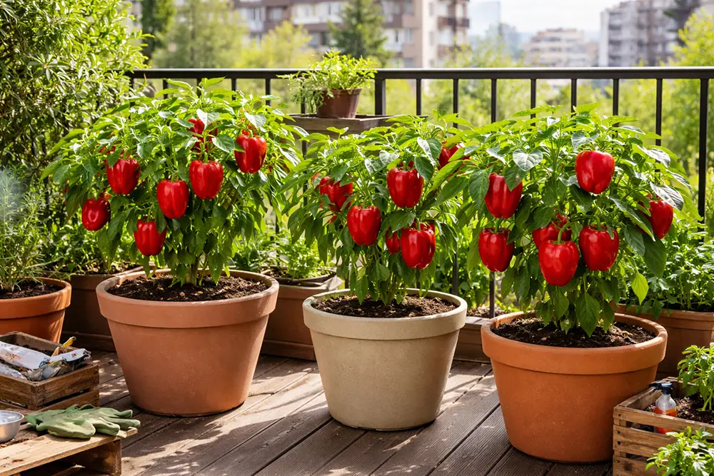 coltivare i peperoni in vaso