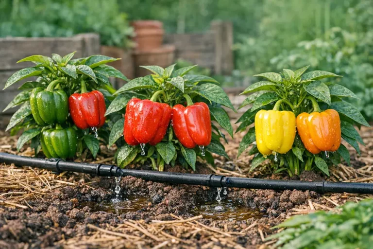 irrigazione dei peperoni